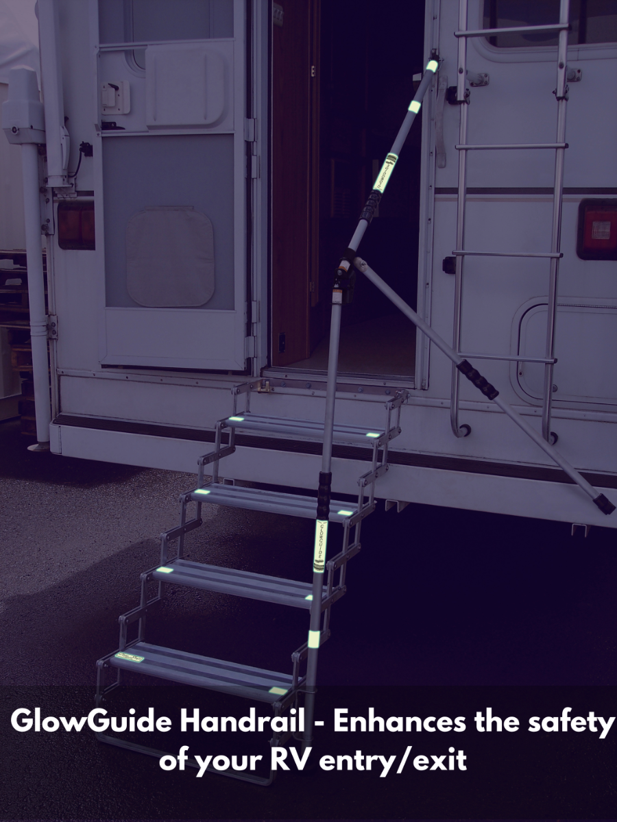 GlowStep 4-Step RV Entry Step – Self-Illuminating, A7504