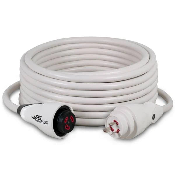 Marinco CS30-50W EEL 50-Foot 30A Shore Power Cord, White