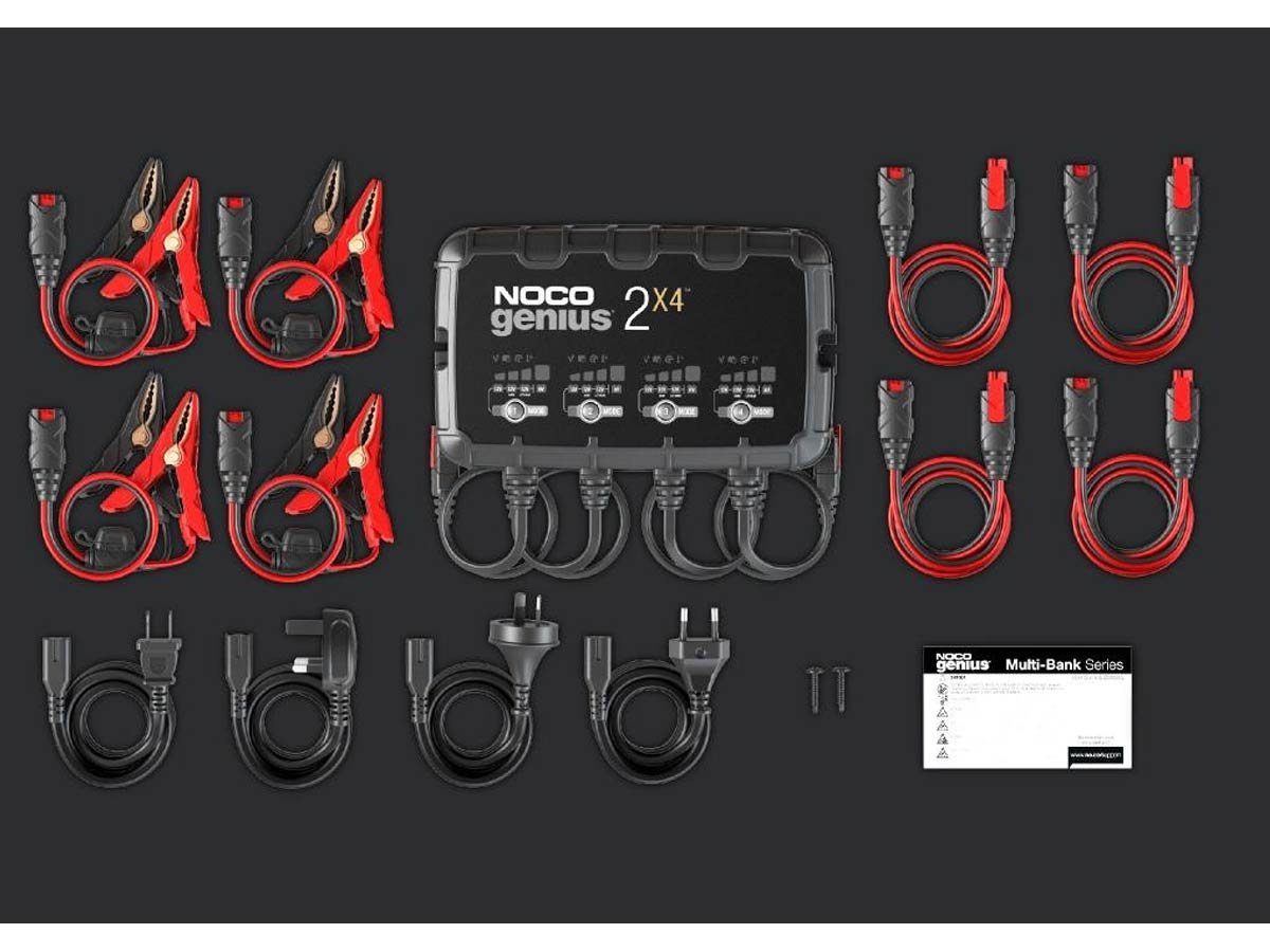 NOCO GENIUS2X4 4-Bank 8A Smart Battery Charger — view 4